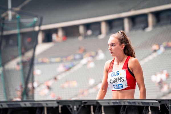 Lea Ahrens (VfL Eintracht Hannover) waehrend der deutschen Leichtathletik-Meisterschaften im Olympiastadion am 25.06.2022 in Berlin